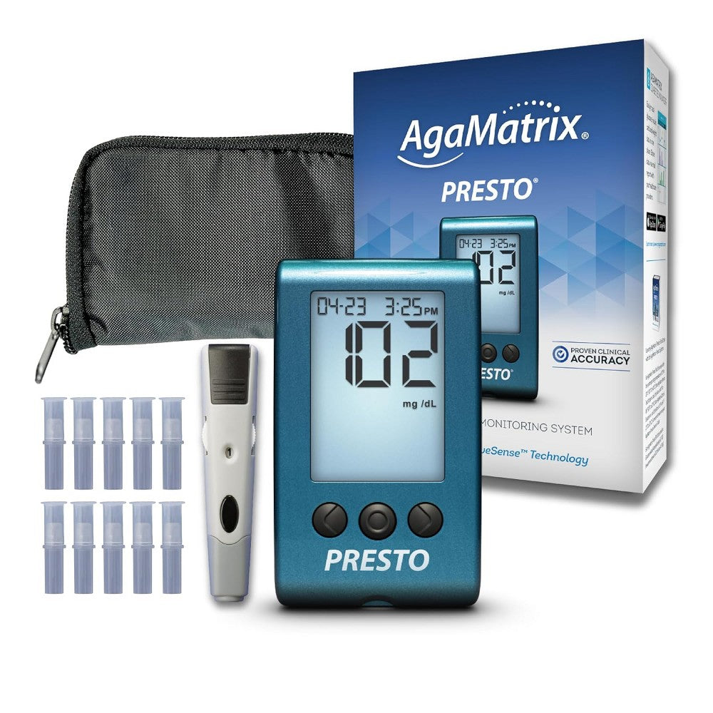 AgaMatrix Presto Blood Glucose Monitoring System Blood Glucose Meters Pasteur Pharmacy