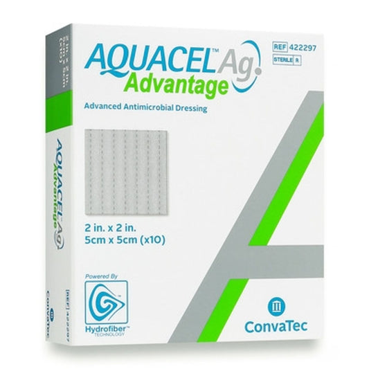 Convatec Aquacel Advantage Silver Dressing 2 X 2 Inch, Box Of 10 Salad Dressing Pasteur Pharmacy