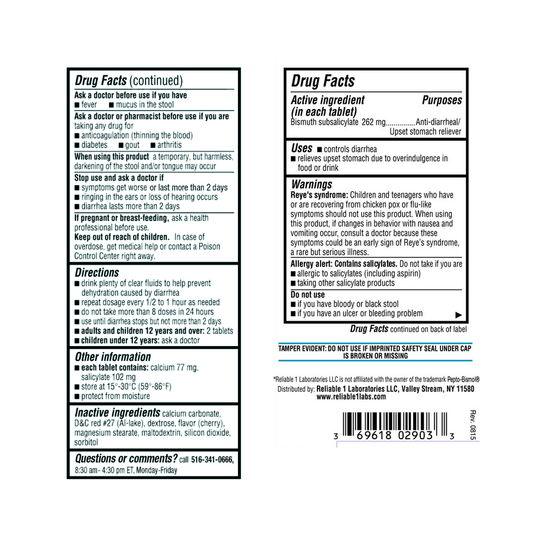 Bismuth Subsal Cw 262mg, 30 Science & Laboratory Pasteur Pharmacy
