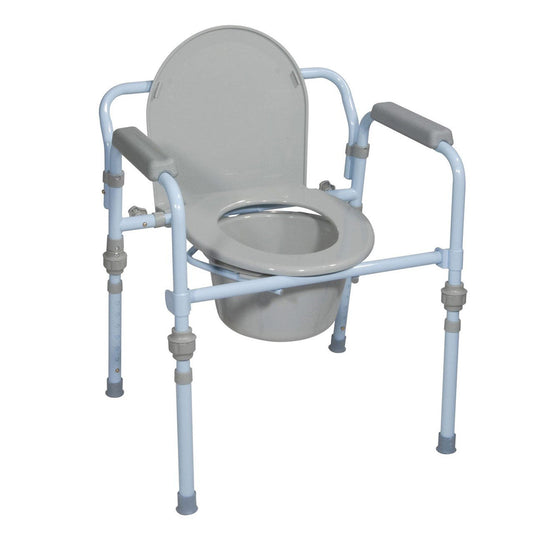 Drive Medical Folding Steel Commode Chairs Pasteur Pharmacy