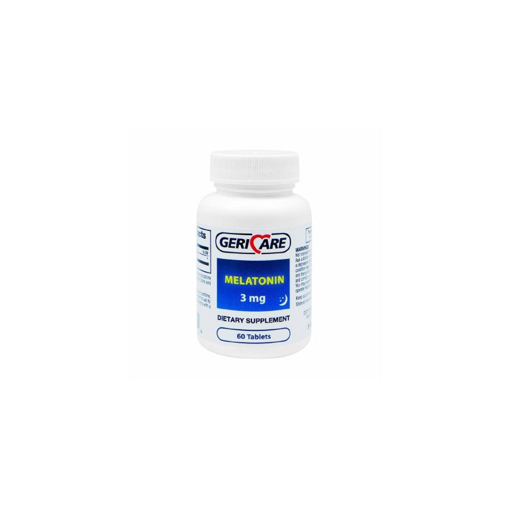 McKesson Geri-Care Melatonin Supplement, 3 Mg Tablet, 60 Count Per Bottle, #864-06-GCP Vitamins & Supplements Pasteur Pharmacy