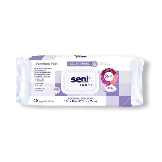 Seni Care Personal Cleansing Wipe 10 X 12 S-WP48-C11, 1 Pack 48 Wipes Health Care Pasteur Pharmacy