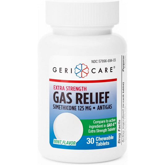 GeriCare® Simethicone 125mg – Extra Strength Gas Relief (Mint Flavor) Health Care Pasteur Pharmacy