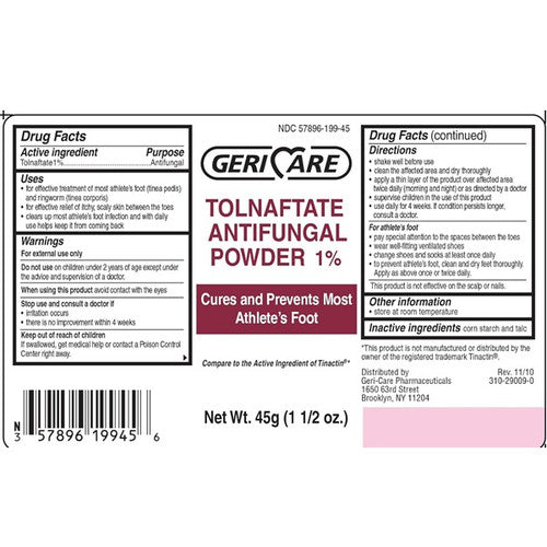 Geri-Care Tolnaftate Antifungal Foot Powder - 1.5 Oz Health & Beauty Pasteur Pharmacy