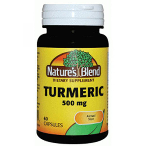 Nature's Blend Turmeric with Black Pepper – 500 mg (60 Capsules) Vitamins & Supplements Pasteur Pharmacy