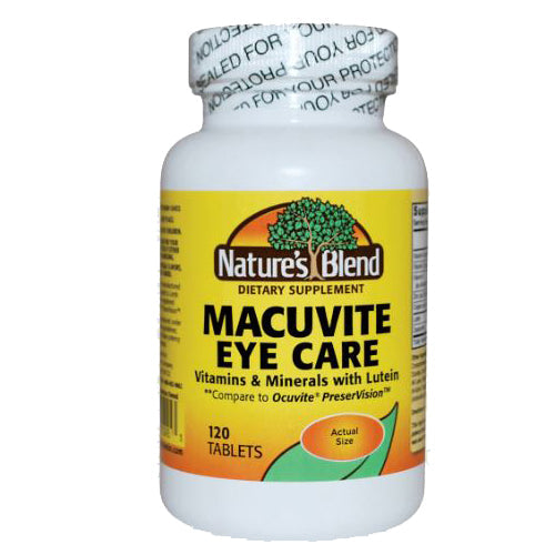Nature's Blend Macuvite Eye Care Tablets Vitamins & Supplements Pasteur Pharmacy