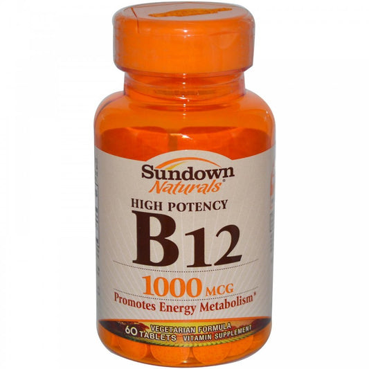 Sundown Vitamin B-12 High Potency 1000 Mcg Tablets Vitamins & Supplements Pasteur Pharmacy