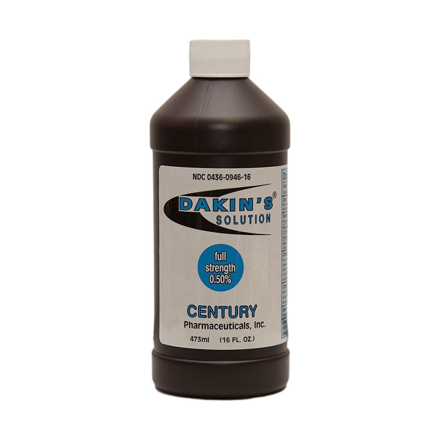 Dakin's Century Pharmaceuticals Solution Full Strength - 16 Oz First Aid Pasteur Pharmacy