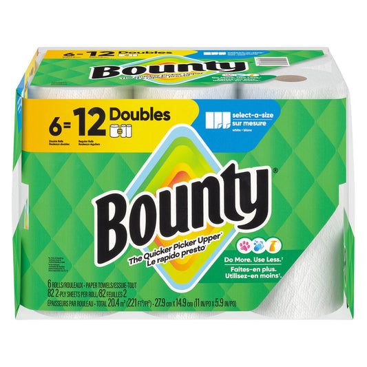 Bounty® White 2-Ply Select-A-Size (Double Rolls) Paper Towels Pasteur Pharmacy