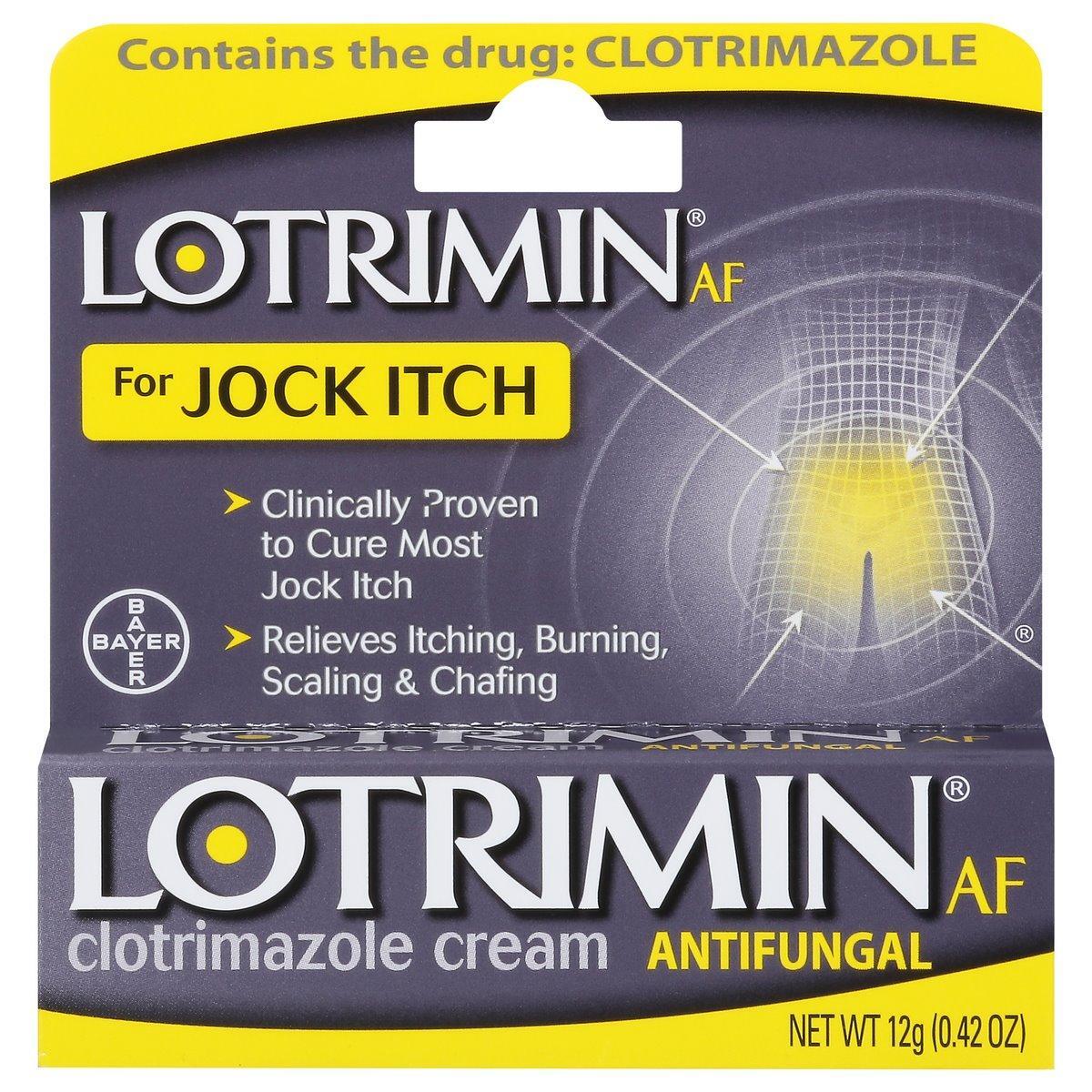 Lotrimin AF Jock Itch Antifungal Cream, 1% Clotrimazole - 0.42 oz Tube Medicine & Drugs Pasteur Pharmacy