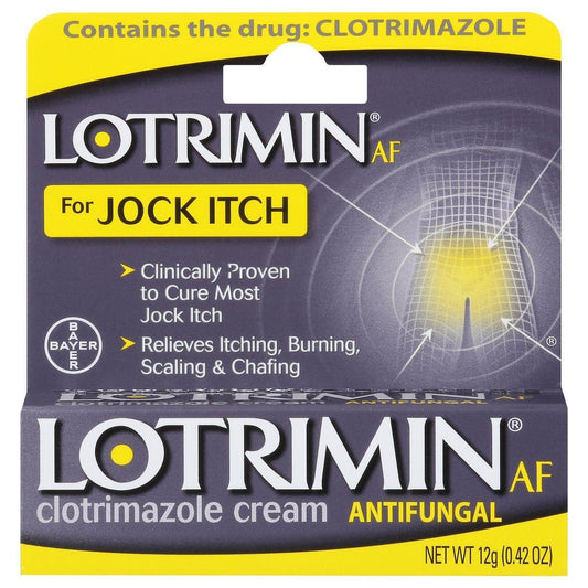 Lotrimin AF Jock Itch Antifungal Cream, 1% Clotrimazole - 0.42 oz Tube Medicine & Drugs Pasteur Pharmacy