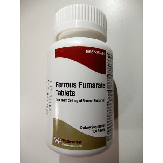 Ferrous Fumarate Tb 324Mg 100 Vitamins & Supplements Pasteur Pharmacy