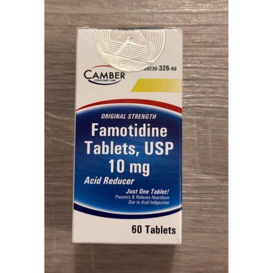 Camber Famotidine 10 mg – Acid Reducer (60 Count) Flavored Alcoholic Beverages Pasteur Pharmacy