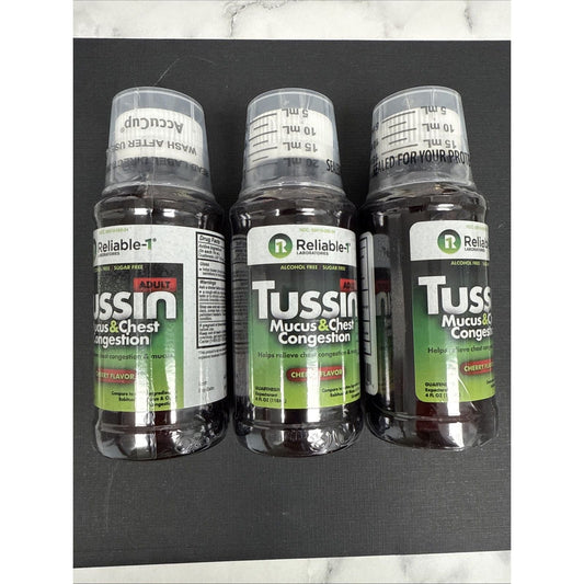 Tussin Mcs/ Chst Sr 200mg/ 10Ml 118Ml Storage Chests Pasteur Pharmacy