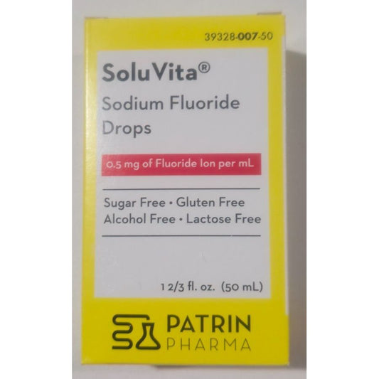 Sodium Fluoride 0.5 Mg Drops Sugar Gluten Alcohol Lactose Free 1-2/3 Oz Sugar & Sweeteners Pasteur Pharmacy