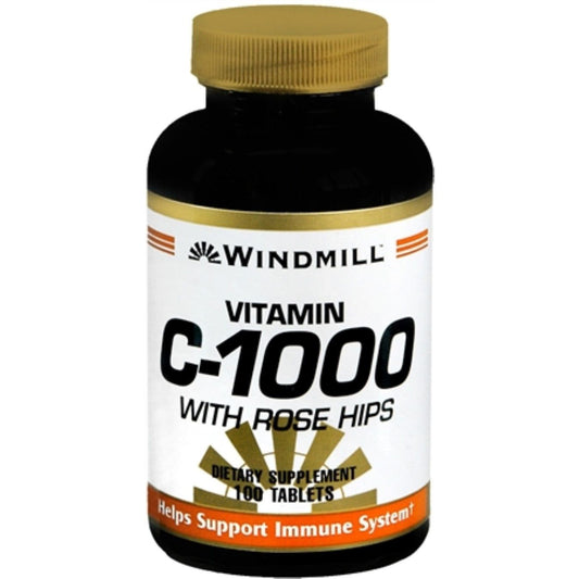 Windmill Vitamin C-1000 With Rose Hips - 100 Tablets Vitamins & Supplements Pasteur Pharmacy Default Title