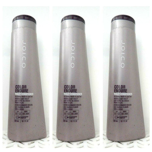 3 Joico COLOR ENDURE VIOLET CONDITIONER Tones Blonde Hair 10.1 Oz Each (958) Hair Color Pasteur Pharmacy