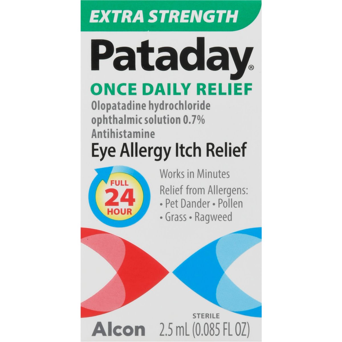 Pataday Alcon Once Daily Eye Allergy Itch Relief, Extra Strength - 2.5 Ml Ear Care Pasteur Pharmacy