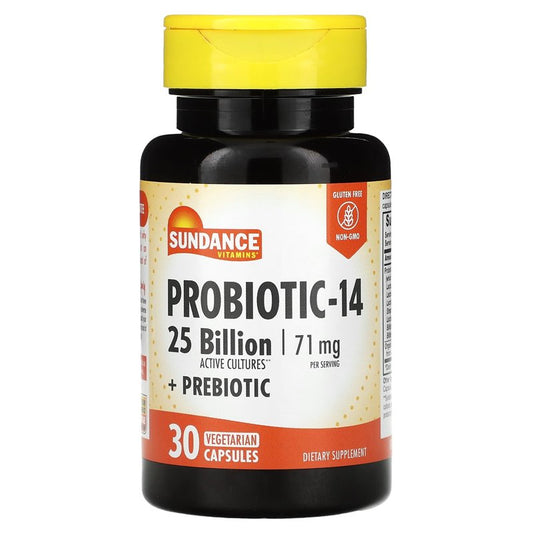 Sundance Vitamins Probiotic-14 Vegetarian, 30 Caps Vitamins & Supplements Pasteur Pharmacy