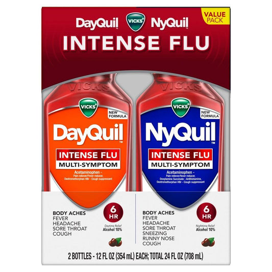 Vicks Intense Flu Multi-Symptom DayQuil And NyQuil Health & Beauty Pasteur Pharmacy