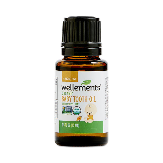 Wellements Organic Baby Tooth Oil - 0.5 Fl Oz Baby & Toddler Pasteur Pharmacy