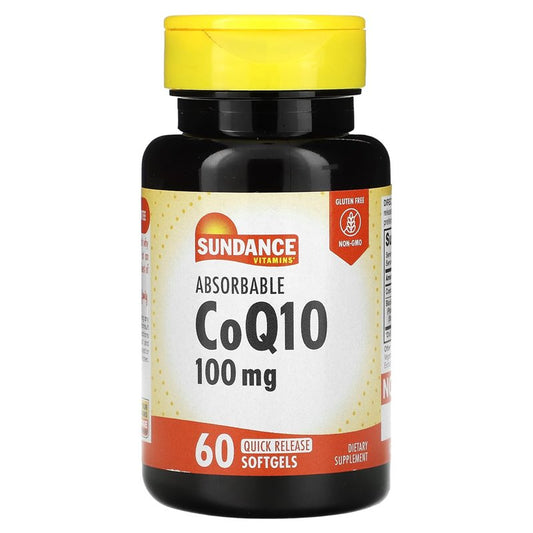 Sundance Vitamins® CoQ10 100 mg Plus – Cardiovascular & Energy Support (60 Softgels) Vitamins & Supplements Pasteur Pharmacy