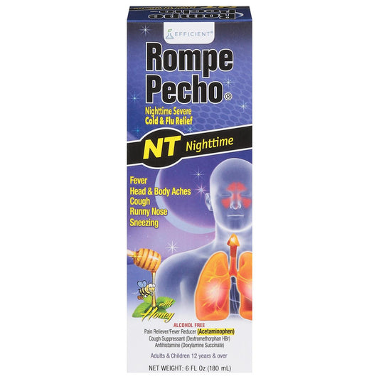 Rompe Pecho Nighttime Cold & Flu Relief - Honey Health & Beauty Pasteur Pharmacy