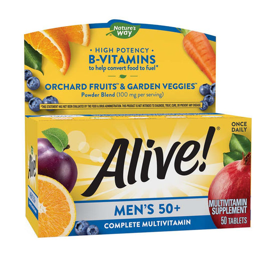 Nature's Way Alive Mens 50+ Complete Multivitamin - 50 Tablets Vitamins & Supplements Pasteur Pharmacy