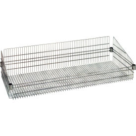 Quantum Storage Systems Chrome Wire Shelf Basket 48″”W X 18″”D Storage & Organization Pasteur Pharmacy