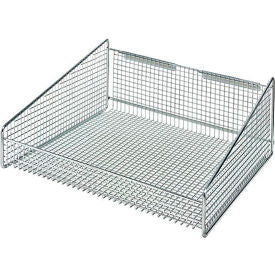 Quantum Storage Systems 11 7/8" X 18" Chrome Partition Wall Hanging Basket 1017HBC Storage & Organization Pasteur Pharmacy