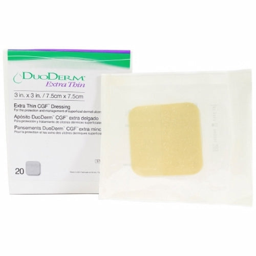 Convatec Hydrocolloid Dressing DuoDERM Extra Thin 3 X 3 Inch Square Sterile, Box Of 20 Medical Supplies Pasteur Pharmacy