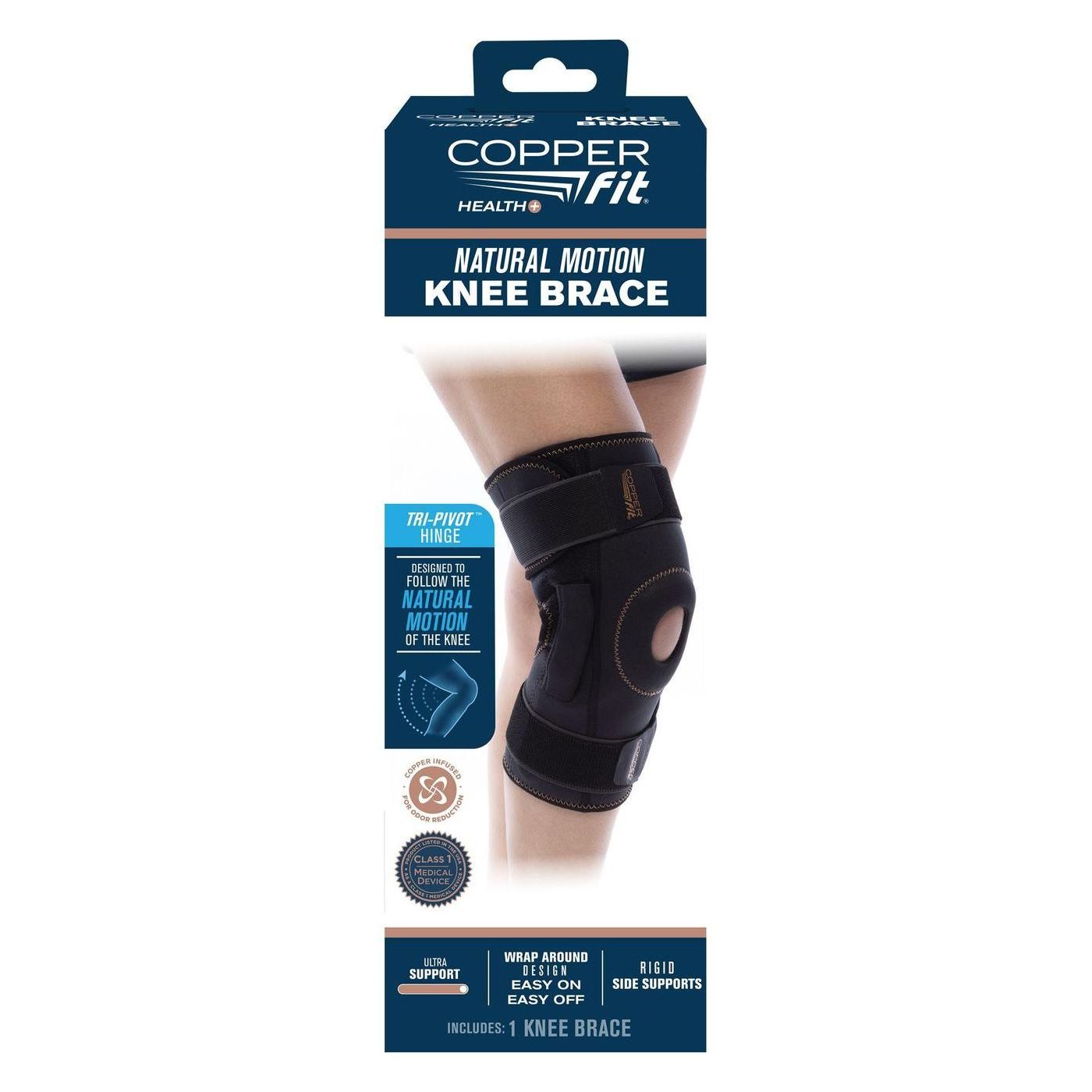 Copper Fit Natural Motion Knee Brace One Size Fits Most Health & Beauty Pasteur Pharmacy
