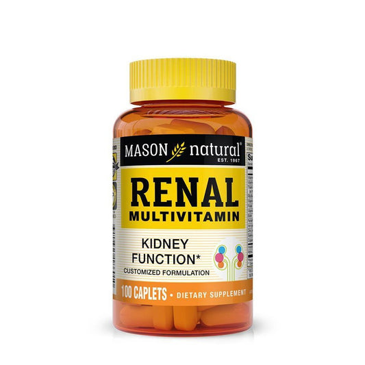 Mason Natural Renal Multivitamin Caplets - 100ct Vitamins & Supplements Pasteur Pharmacy