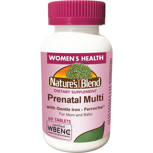 Nature's Blend Prenatal Multi With Gentle Iron, 60 Tablets Prenatal Heart Rate Monitors Pasteur Pharmacy