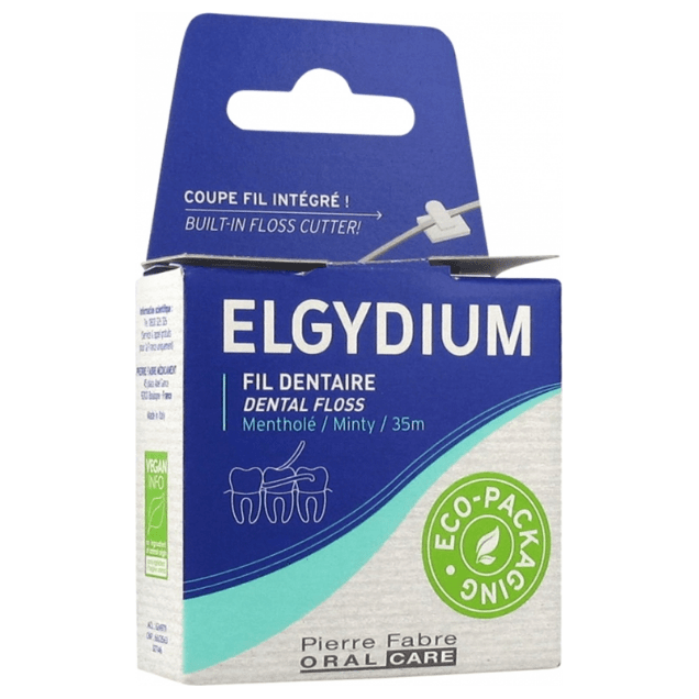 Elgydium menthol waxed dental floss 35 m Dental Floss Pasteur Pharmacy