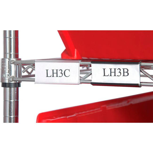 Quantum Storage Systems B3149298 33 In. Label Holder For 36 In. Shelf Clear Label Makers Pasteur Pharmacy
