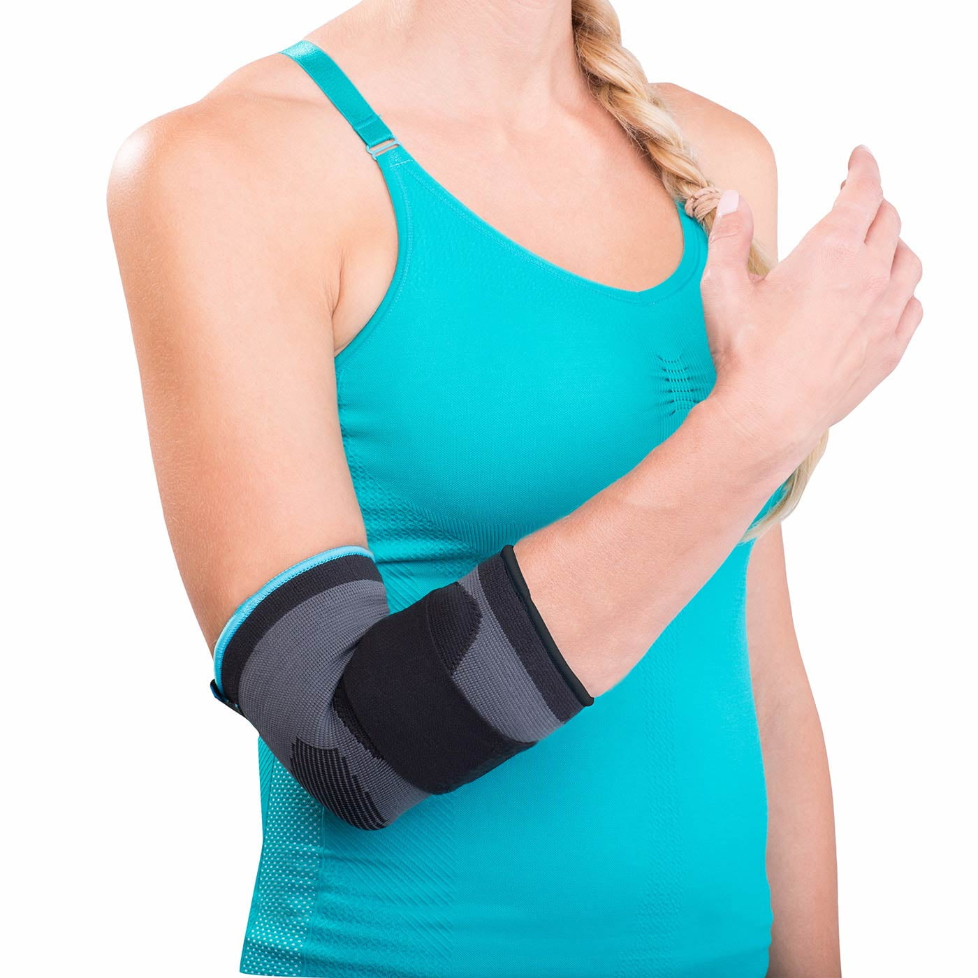 DJO Consumer LLC Donjoy Advantage Da161es02-blk-m Deluxe Elastic Elbow For Sprains Strains Golfer S And Tennis Elbow Swelling Black Medium 9 10.5 Exercise & Fitness Pasteur Pharmacy