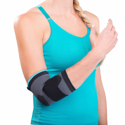DJO Consumer LLC Donjoy Advantage Da161es02-blk-m Deluxe Elastic Elbow For Sprains Strains Golfer S And Tennis Elbow Swelling Black Medium 9 10.5 Exercise & Fitness Pasteur Pharmacy