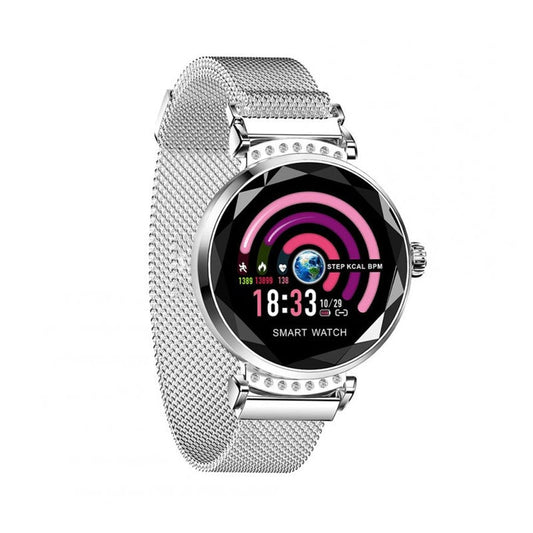 Smart Watch Bracelet Heart Rate Detection IP67 Waterproof Magnetic Strap Sports Bracelet Silver watch Pasteur Pharmacy