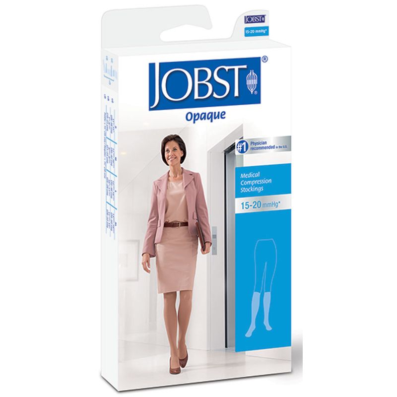 Jobst Opaque Knee High 15-20 mmHg Closed Toe Medical Pasteur Pharmacy