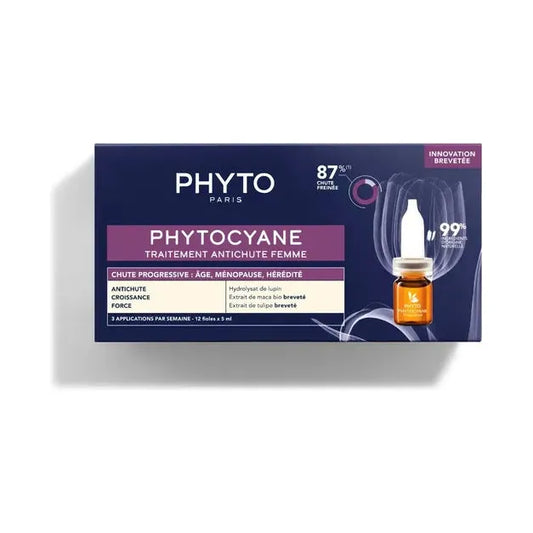 Phyto PhytoCyane Progressive Anti-Hair Loss Treatment 12 x 5ml Hair Loss Treatment Pasteur Pharmacy