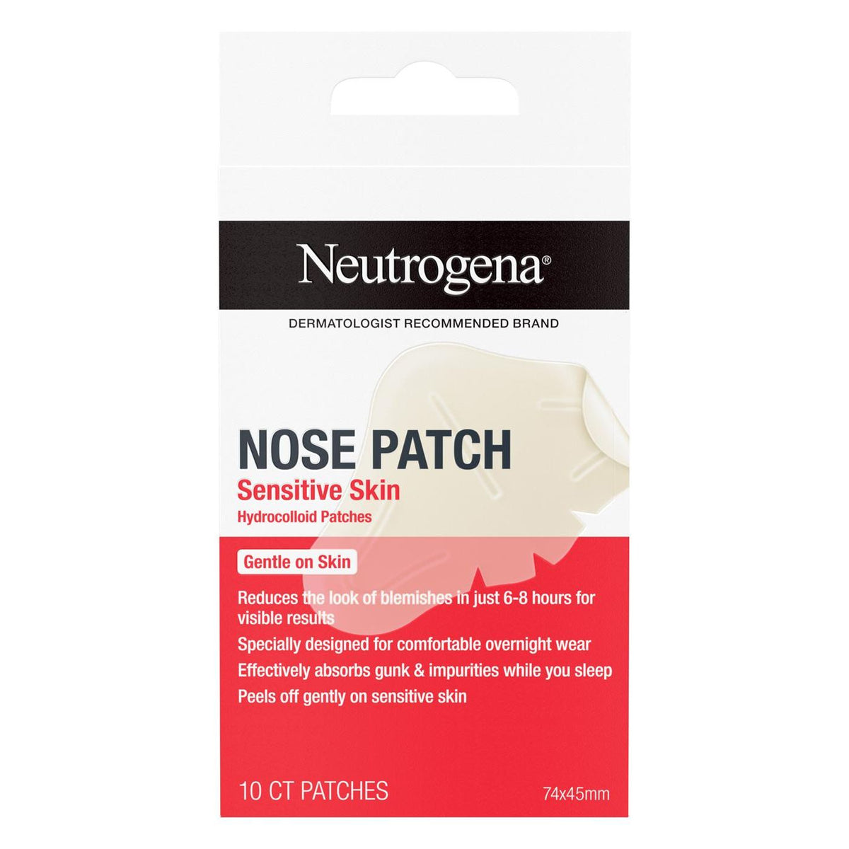 Parche para nariz para piel sensible Neutrogena - 10 unidades