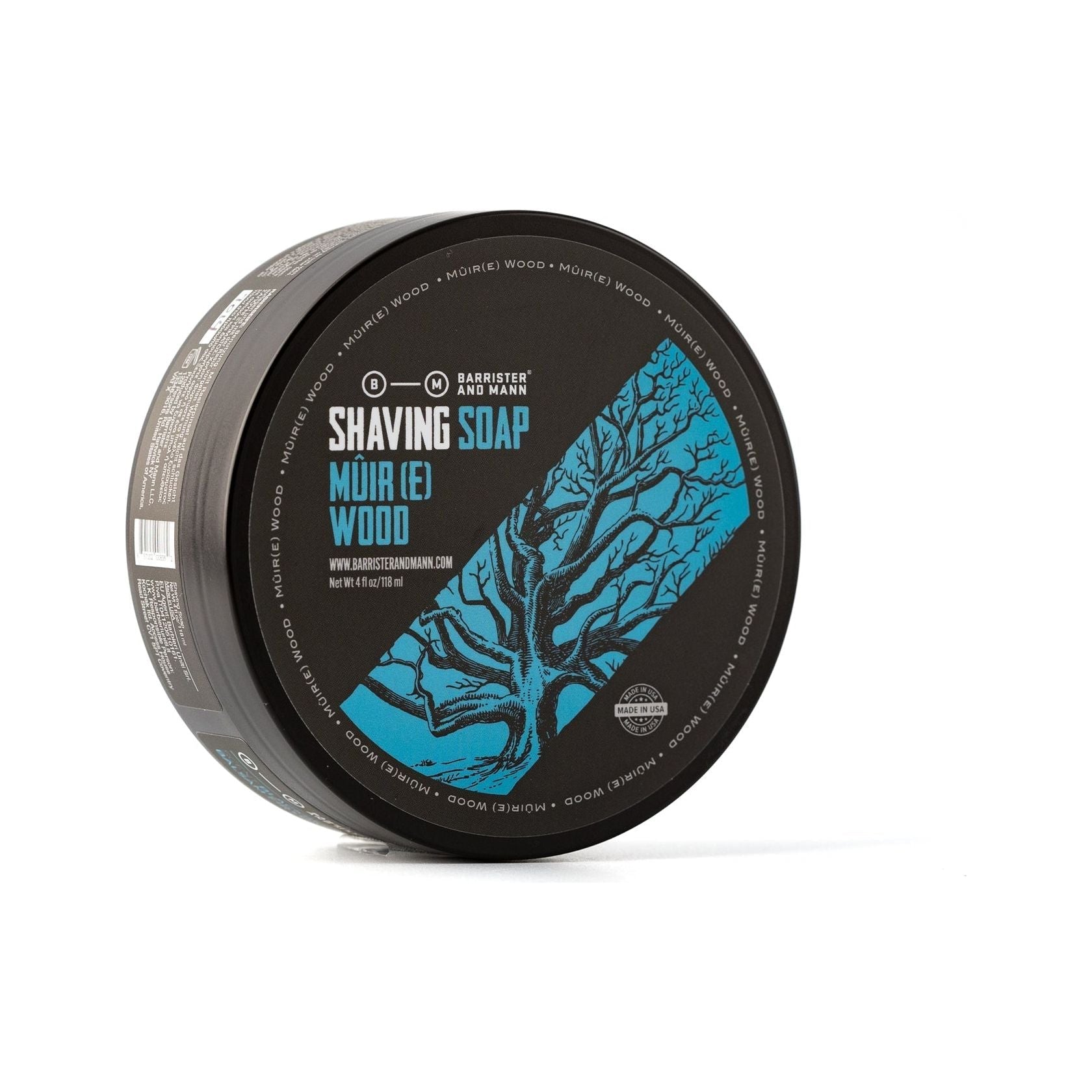 Barrister & Mann Mûir(e) Wood Collection Shaving Set Pasteur Pharmacy Shaving Soap 4 Oz