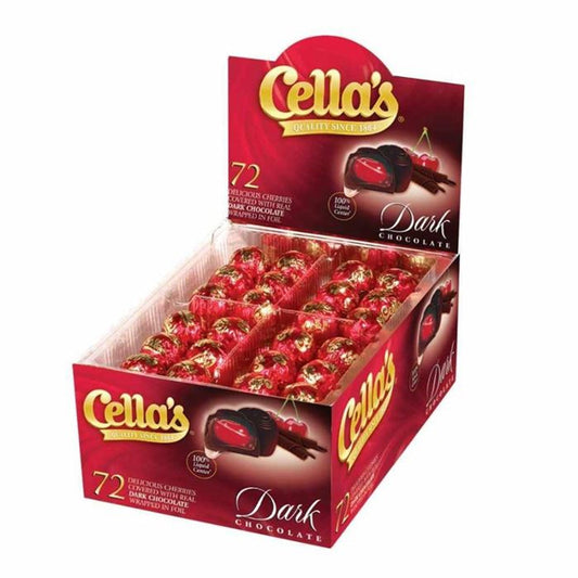 Cella's Dark Chocolate Covered Cherries 72ct Box Candy & Chocolate Pasteur Pharmacy