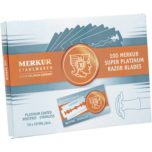 Merkur Super Platinum Razor Blades - 100 Pack Razor Blades Pasteur Pharmacy
