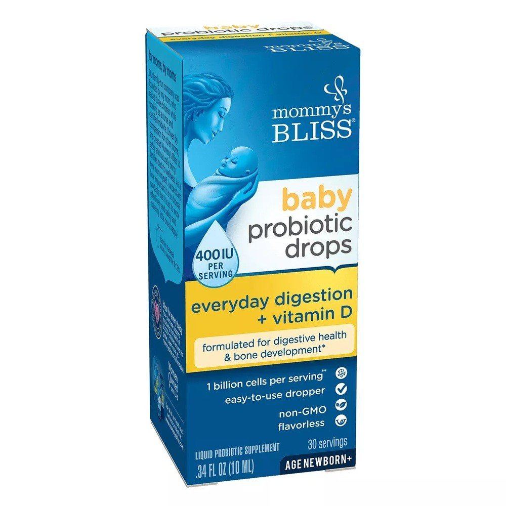 Mommy's Bliss Baby Probiotic Drops Plus Vitamin D – 0.34 Fl Oz Vitamins & Supplements Pasteur Pharmacy
