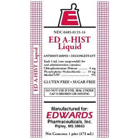 Ed A-hist Dm Ed-A-Hist Liquid Banana Flavor - 16 Oz Medicine & Drugs Pasteur Pharmacy