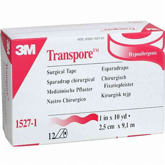 3M Transpore Clear Medical Tape, 1" x 10 Yards, Hypoallergenic – Each Medical Tape & Bandages Pasteur Pharmacy