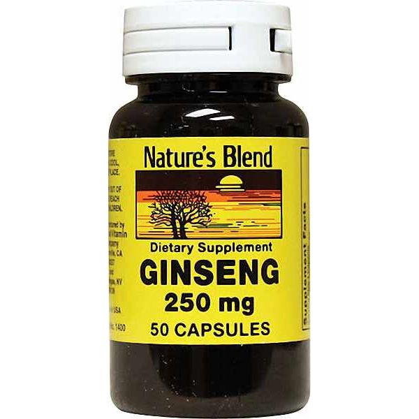 Nature's Blend Ginseng 250 Mg Cap 50