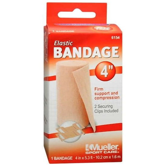 Mueller Sport Care Antimicrobial 4" Elastic Bandage With Clips Medical Tape & Bandages Pasteur Pharmacy